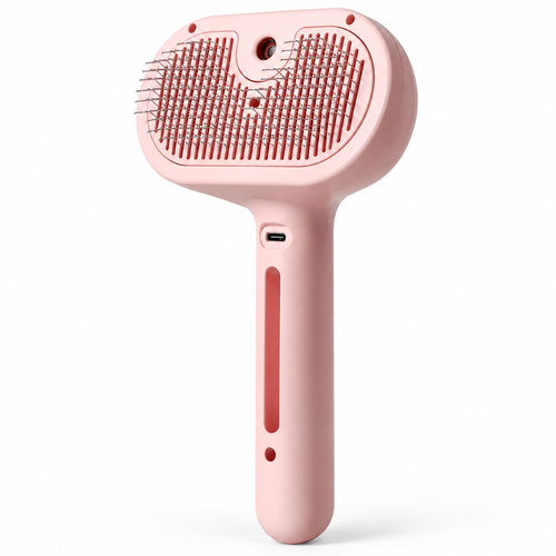 Cepillo para mascotas con spray
