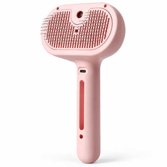 Cepillo para mascotas con spray
